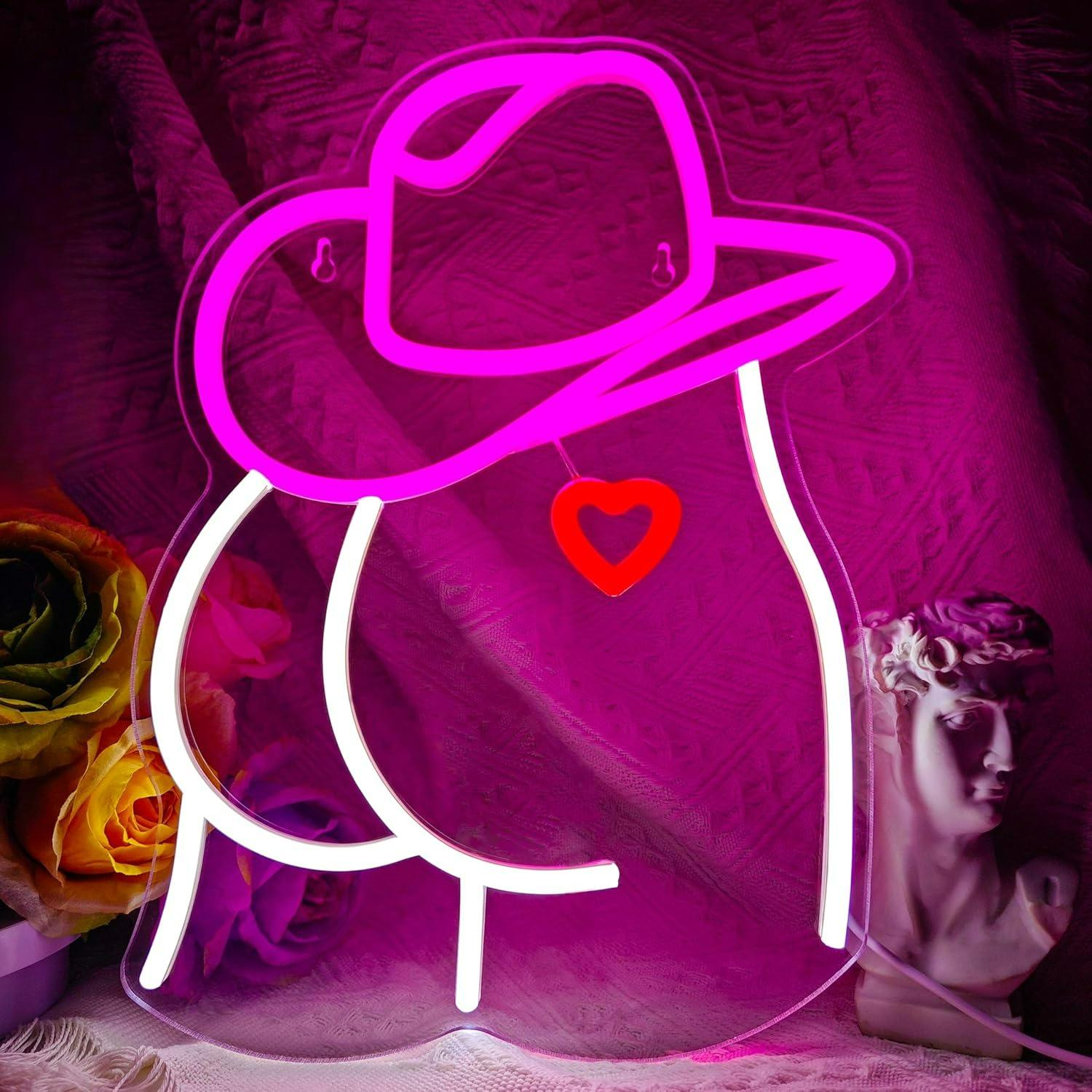 Cowgirl Neon Sign Dimmable LED - огляд і ціна Lighting Decor Wedding