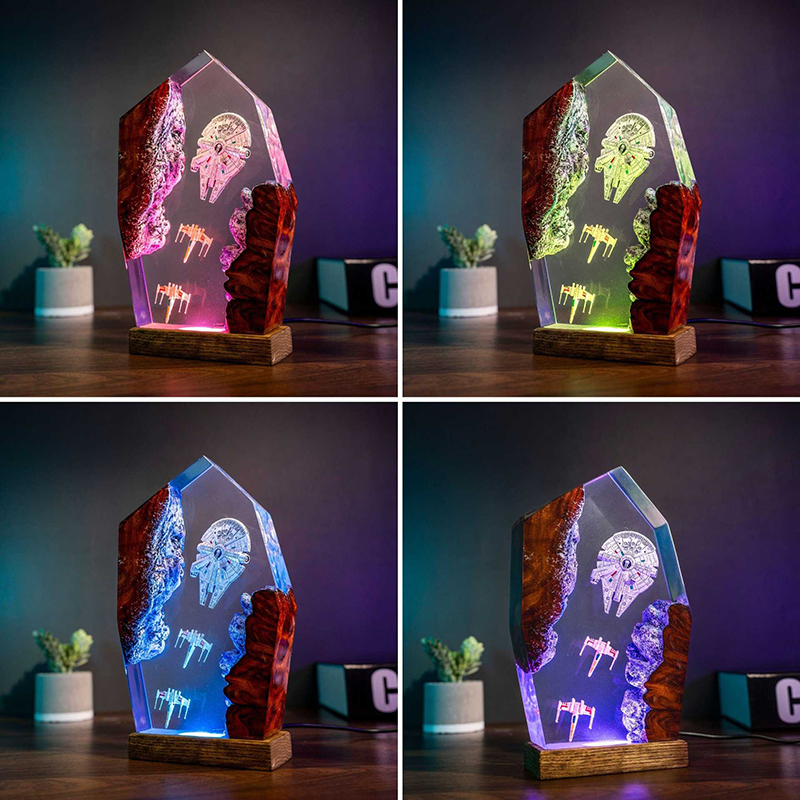 Table Resin Lamp Universe War  - огляд і ціна Lighting Decor Wedding