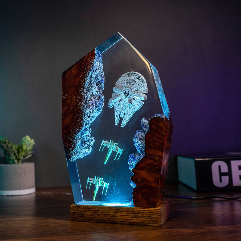 Table Resin Lamp Universe War  - огляд і ціна Lighting Decor Wedding