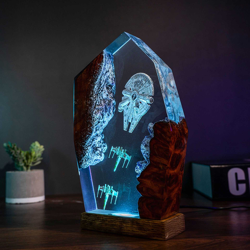 Table Resin Lamp Universe War  - огляд і ціна Lighting Decor Wedding