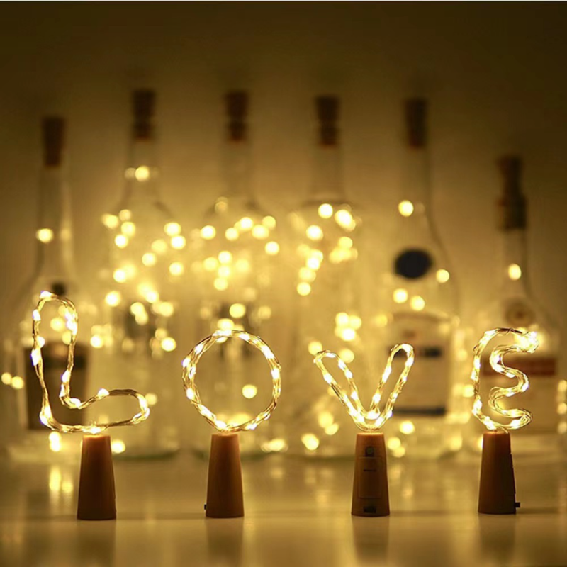 LED Wine Bottle Lights with Co - огляд і ціна Decor Lighting Cork