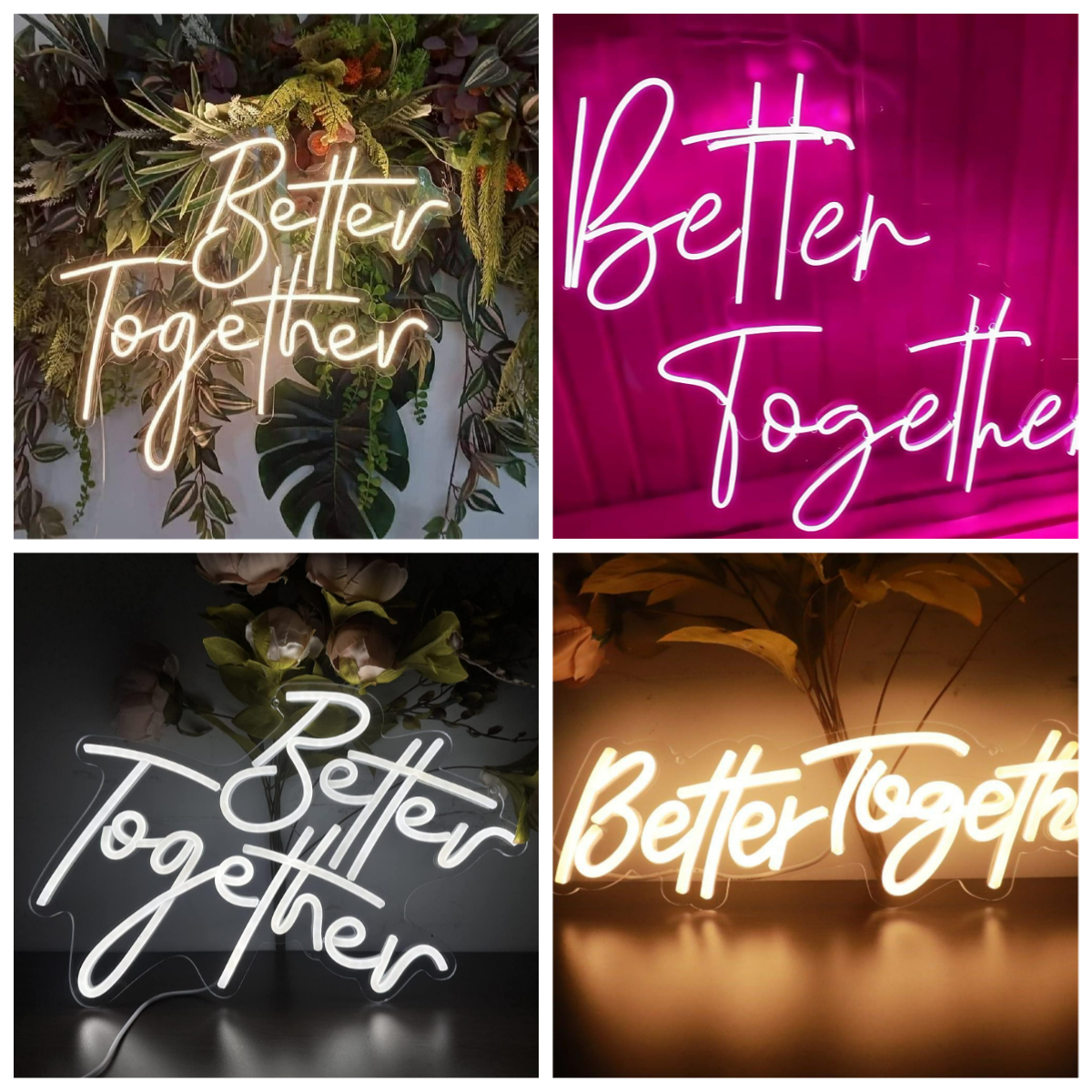 Better Together Neon Sign USB  - огляд і ціна Lighting Decor Wedding
