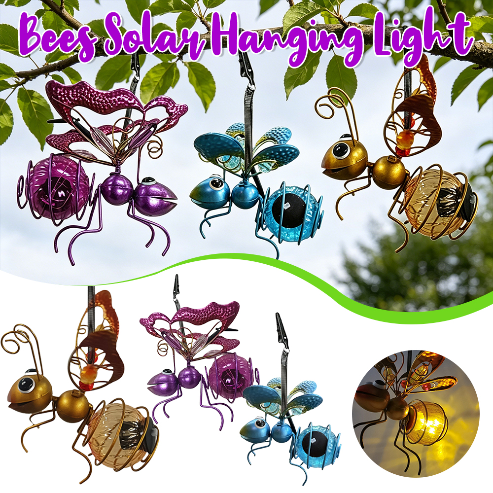Metal Solar Bees Lantern Garde - огляд і ціна Lighting Bug Decor