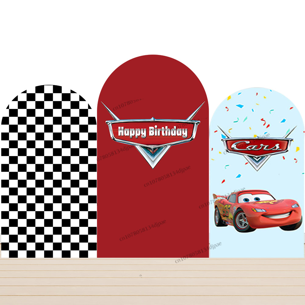 Race Car Arch Backdrop Cover C - огляд і ціна Lighting Mcqueen Birthday Decor