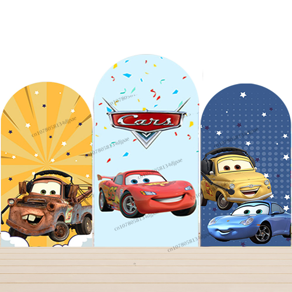 Race Car Arch Backdrop Cover C - огляд і ціна Lighting Mcqueen Birthday Decor