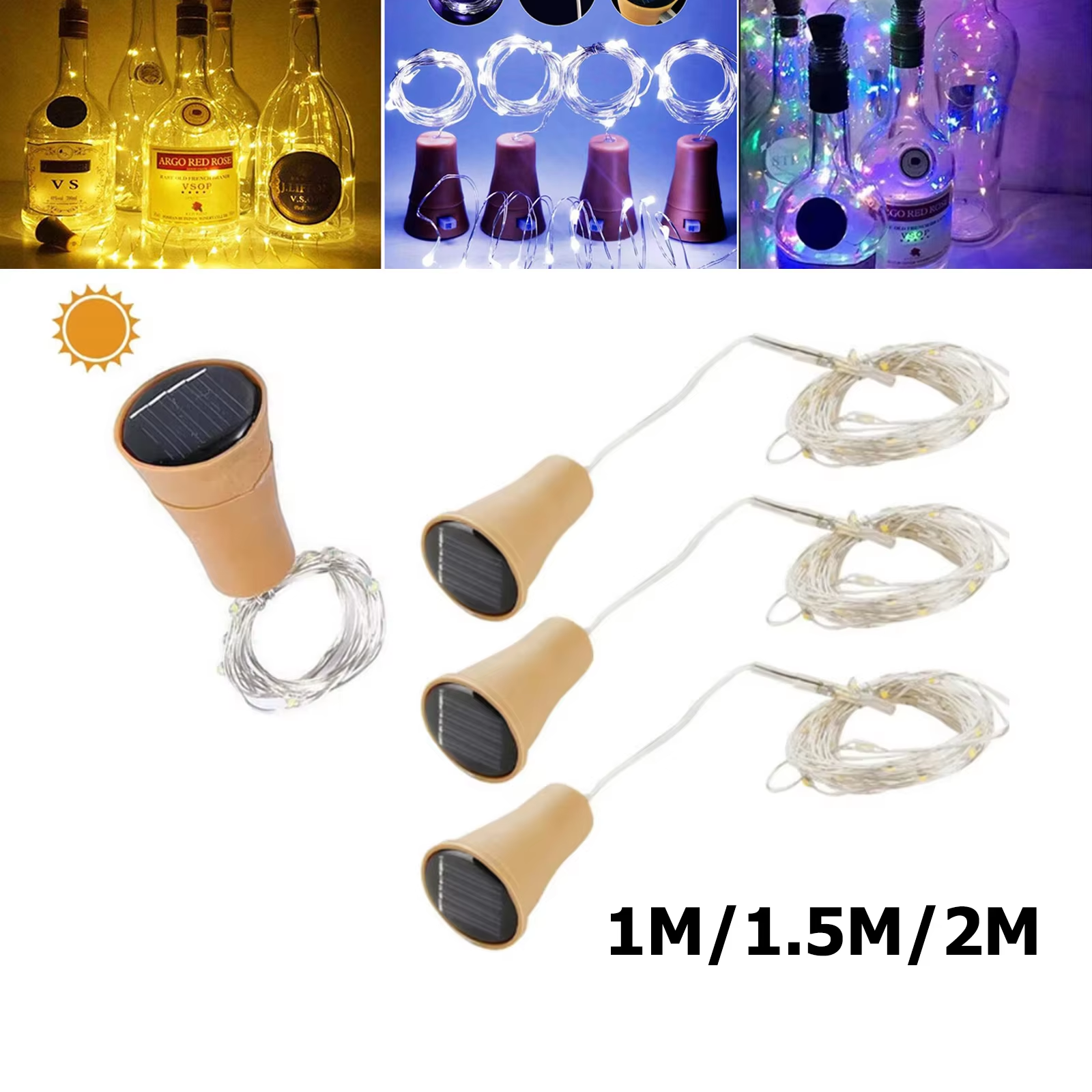 Solar Wine Bottle Led String F - огляд і ціна Decor Lighting Cork