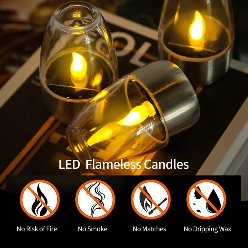 LED Solar Candles Light Flamel - огляд і ціна Lighting Decor Living Room