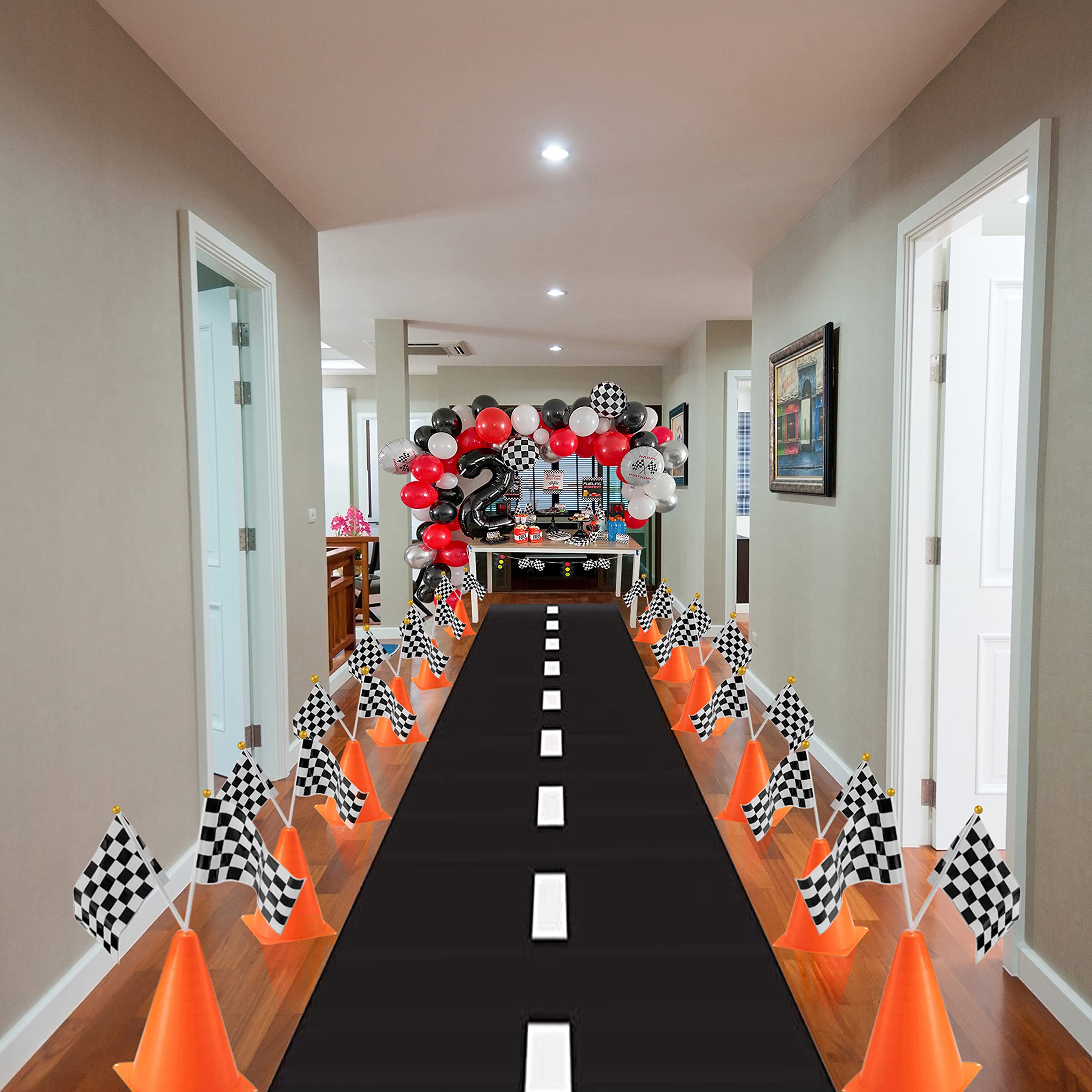 Racing Car Table Runner Tablec - огляд і ціна Lighting Mcqueen Birthday Decor