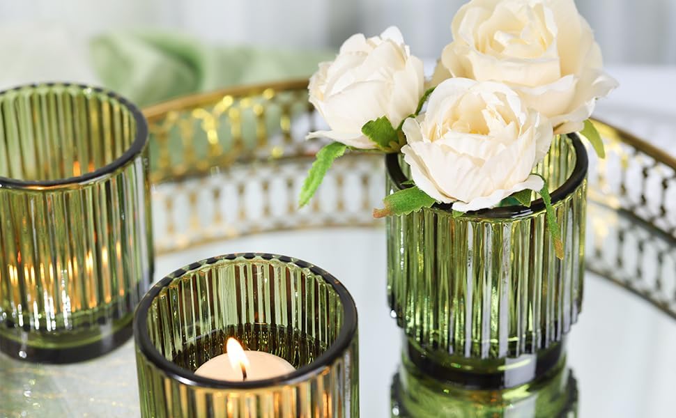 8pcs Green Votive Candle Holde - огляд і ціна Lighting Decor Wedding