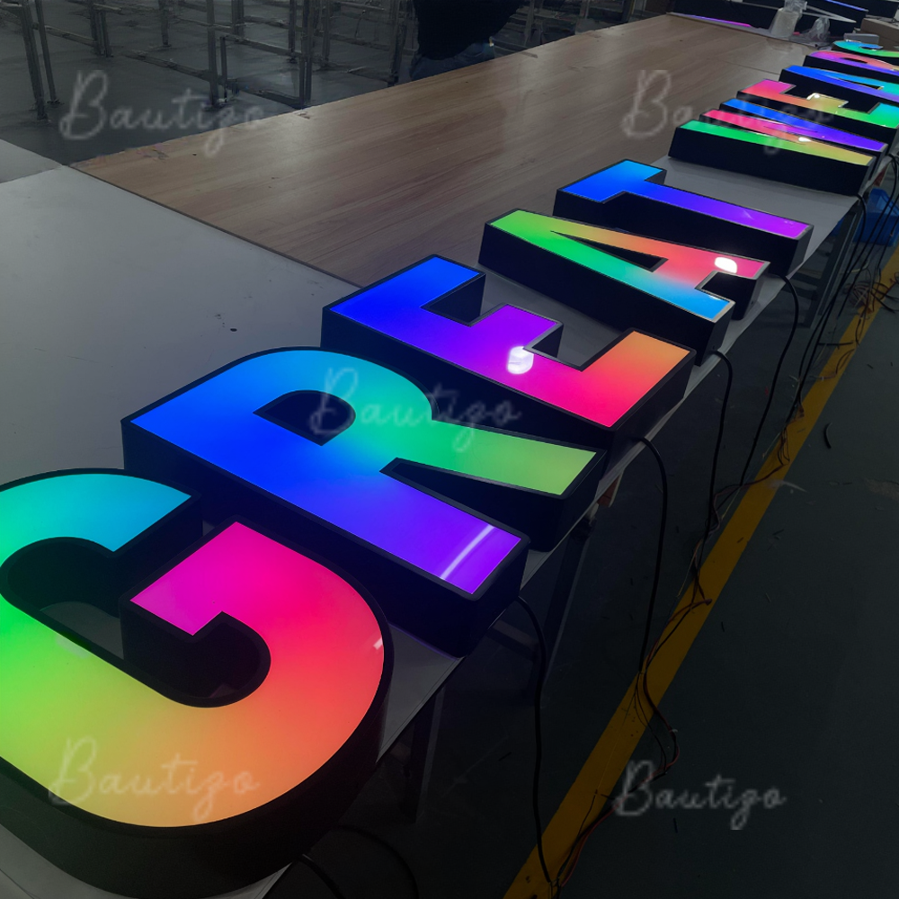 Custom RGB Metal LED Sign Wall - огляд і ціна Lighting Decor Company