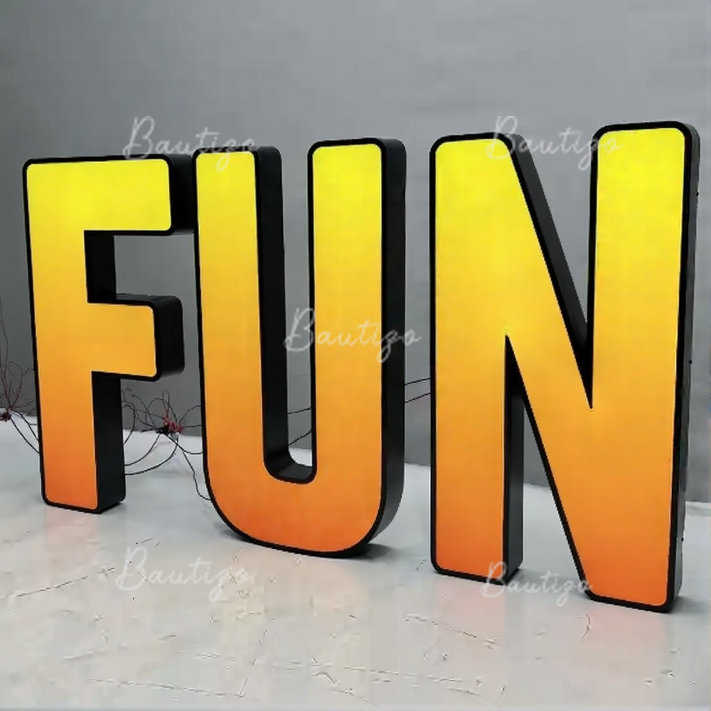 Custom RGB Metal LED Sign Wall - огляд і ціна Lighting Decor Company