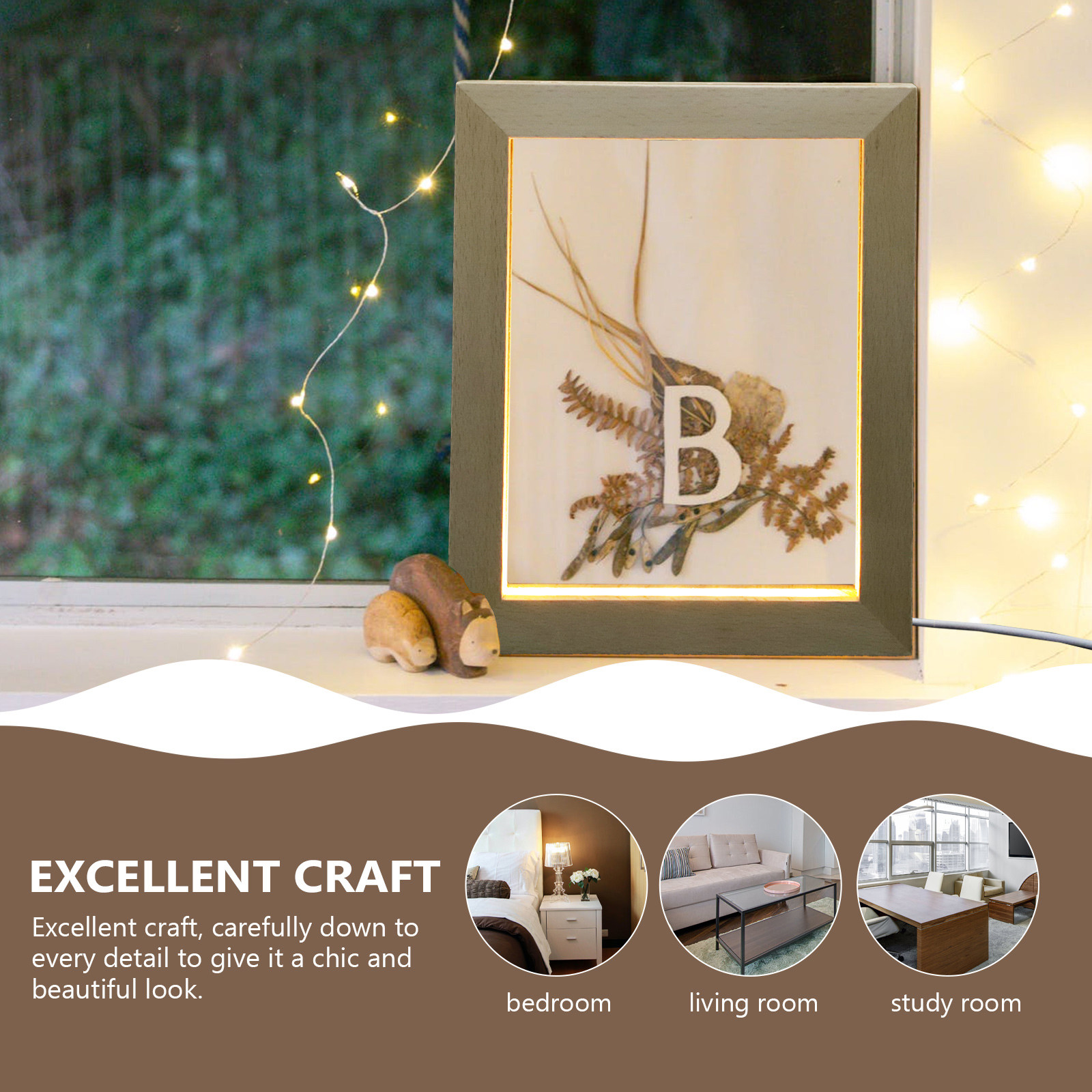 USB Powered LED Photo Frame Li - огляд і ціна Lighting Room Decor Photo