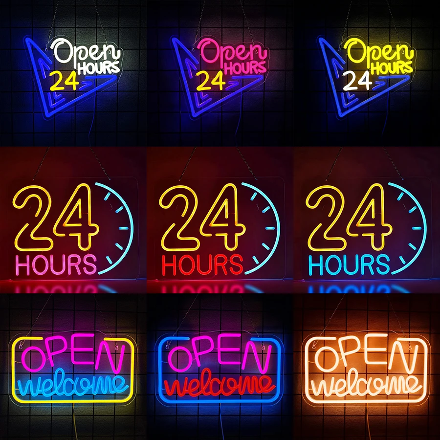 USB Light Up Sign for Café Bus - огляд і ціна Decor Lighting Opening Hours