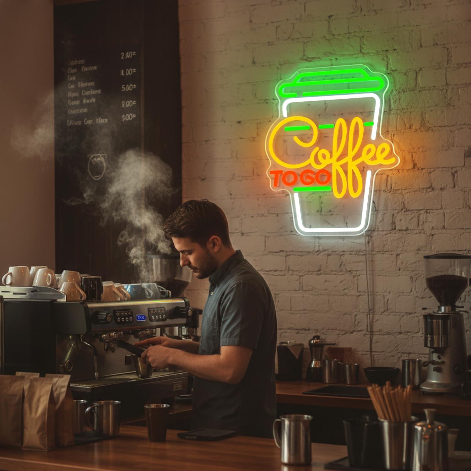 Coffee Neon Sign USB Dimmable  - огляд і ціна Lighting Decor For Home