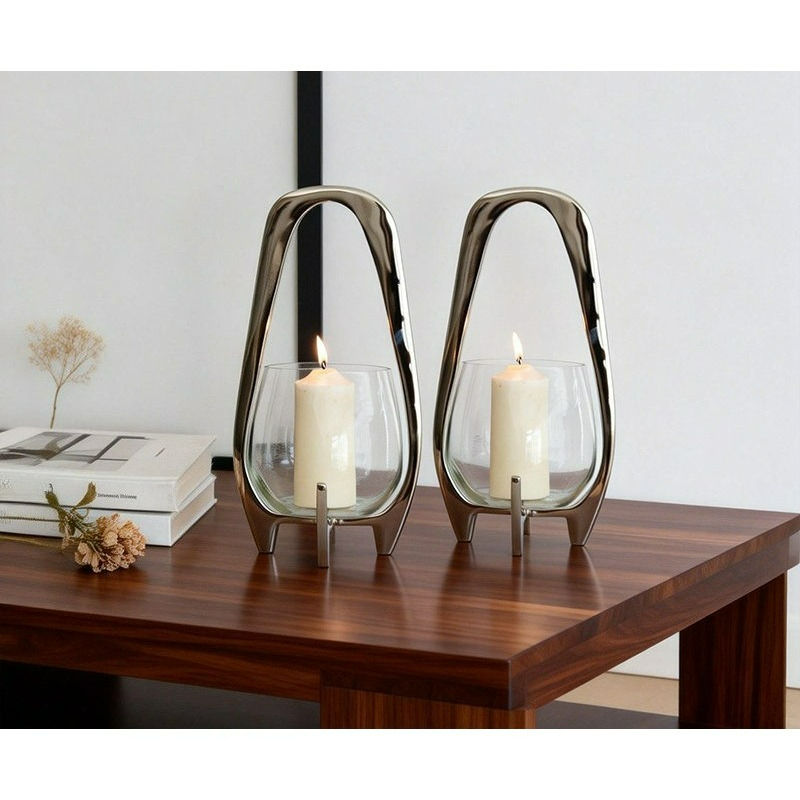 Luxury Silver Lantern Candlest - огляд і ціна Lighting Decor Living Room