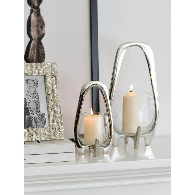 Luxury Silver Lantern Candlest - огляд і ціна Lighting Decor Living Room