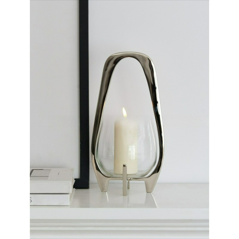 Luxury Silver Lantern Candlest - огляд і ціна Lighting Decor Living Room