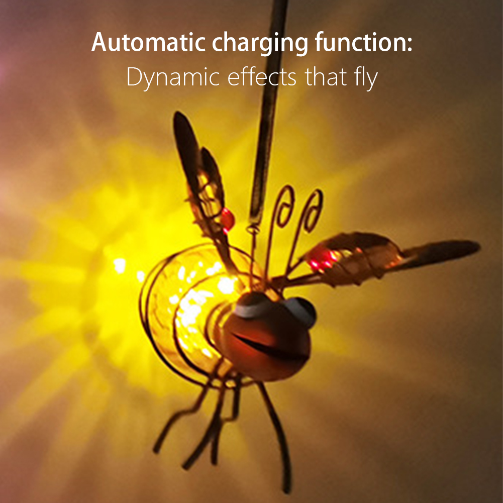 Solar Iron Insect Statue With  - огляд і ціна Lighting Bug Decor