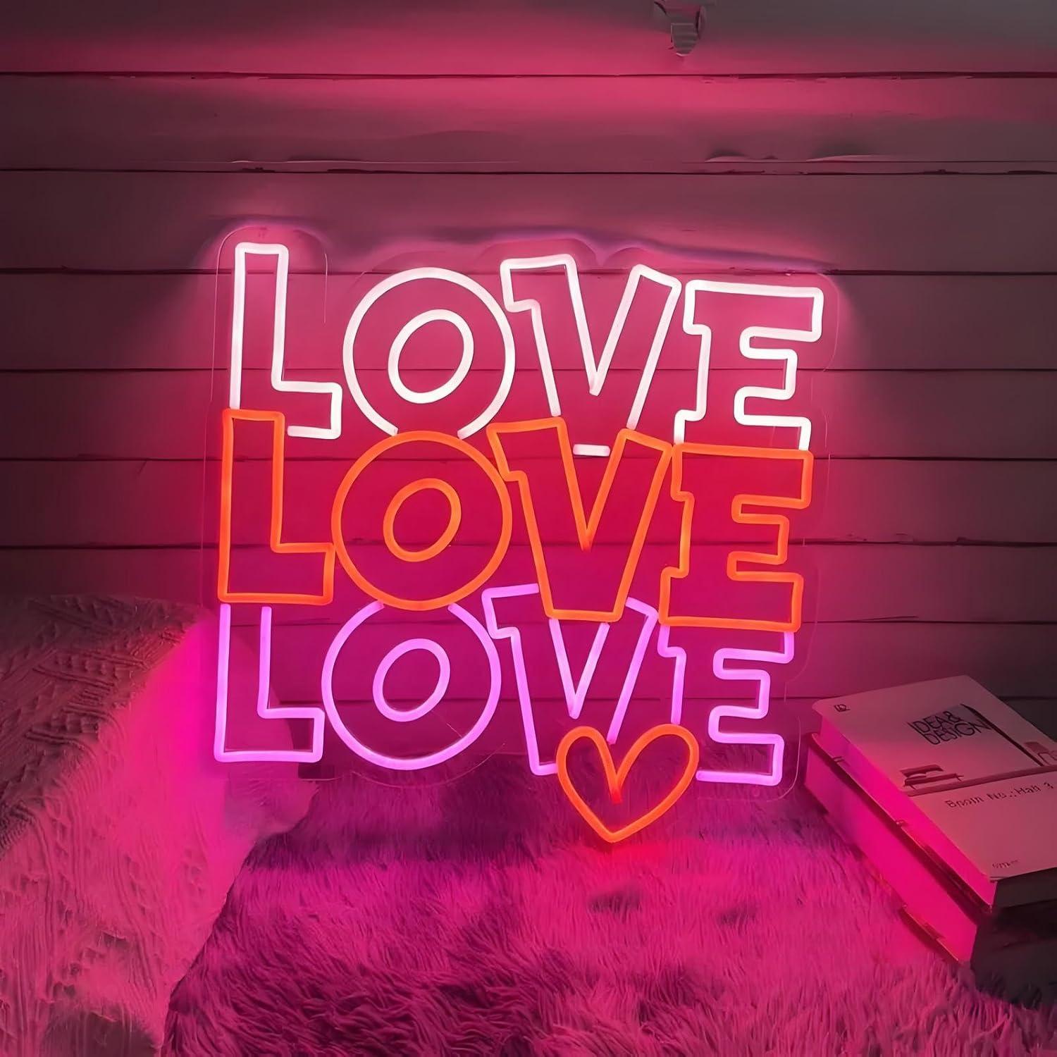 Love Neon Sign USB Dimmable LE - огляд і ціна Lighting Decor Wedding