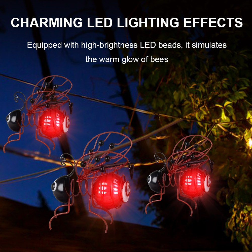 Solar-Powered Hanging Bug Ligh - огляд і ціна Lighting Bug Decor