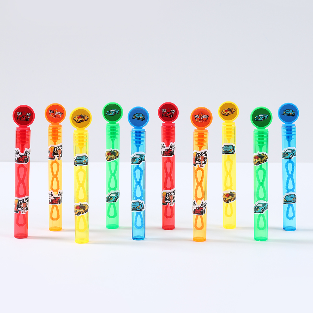 10Pcs Racer Car Tube Soap Bott - огляд і ціна Lighting Mcqueen Birthday Decor