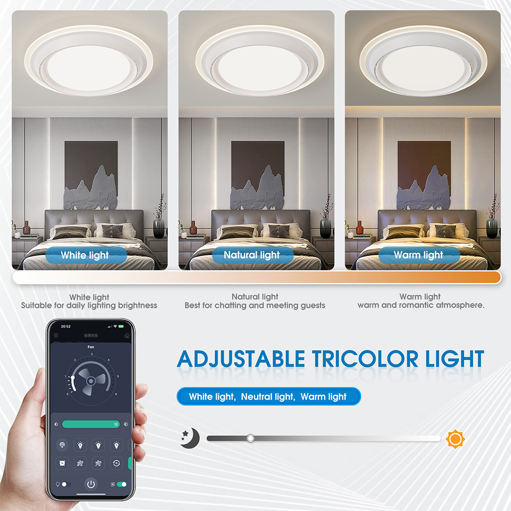 Modern Minimalist Leafless Cei - огляд і ціна Decor Lighting Fans