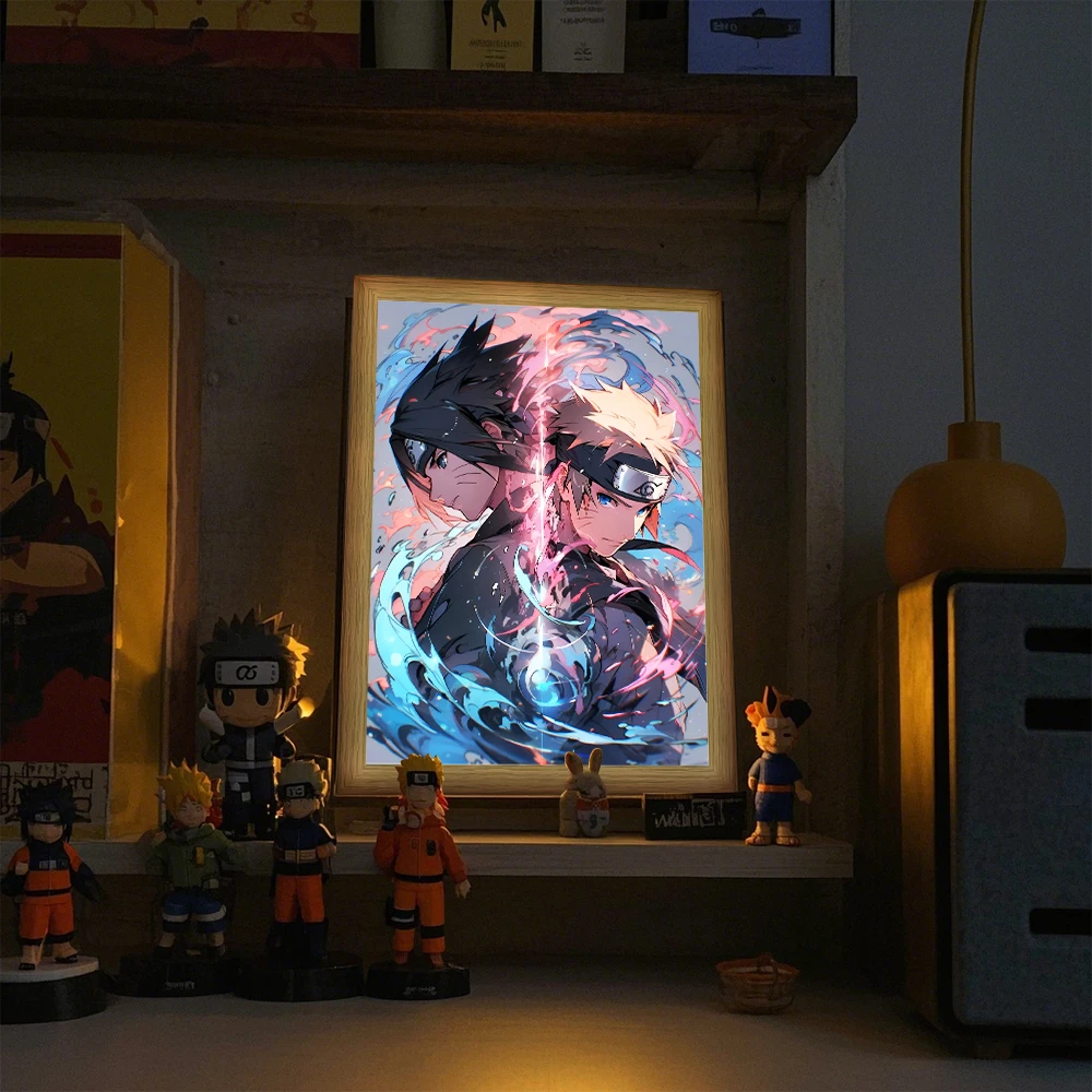Anime Naruto Figure Sticker Li - огляд і ціна Lighting Room Decor Photo