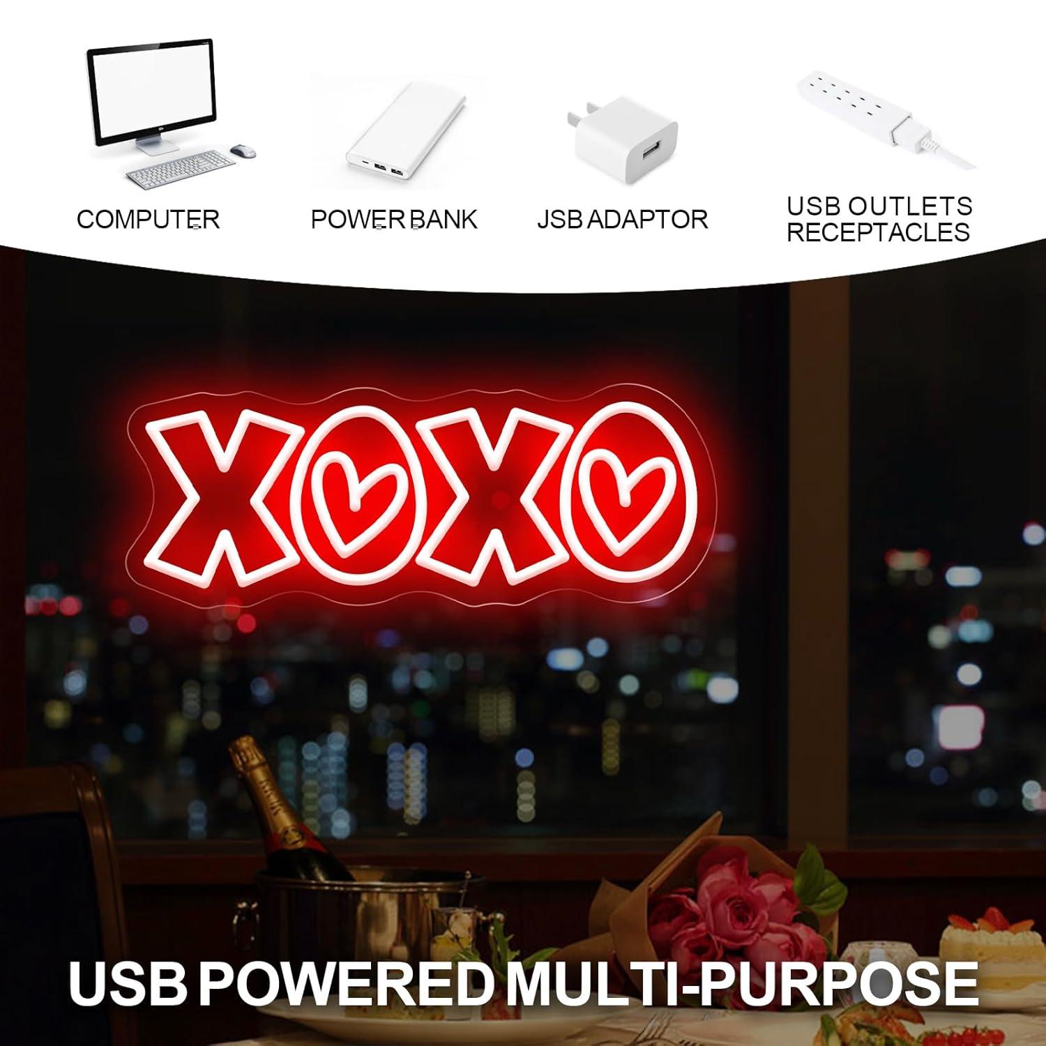 XOXO Neon Sign USB Dimmable LE - огляд і ціна Lighting Decor For Home
