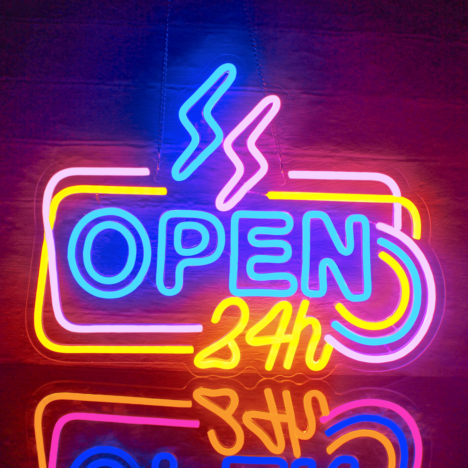 Open 24 Hours Neon Led Sign Di - огляд і ціна Decor Lighting Opening Hours