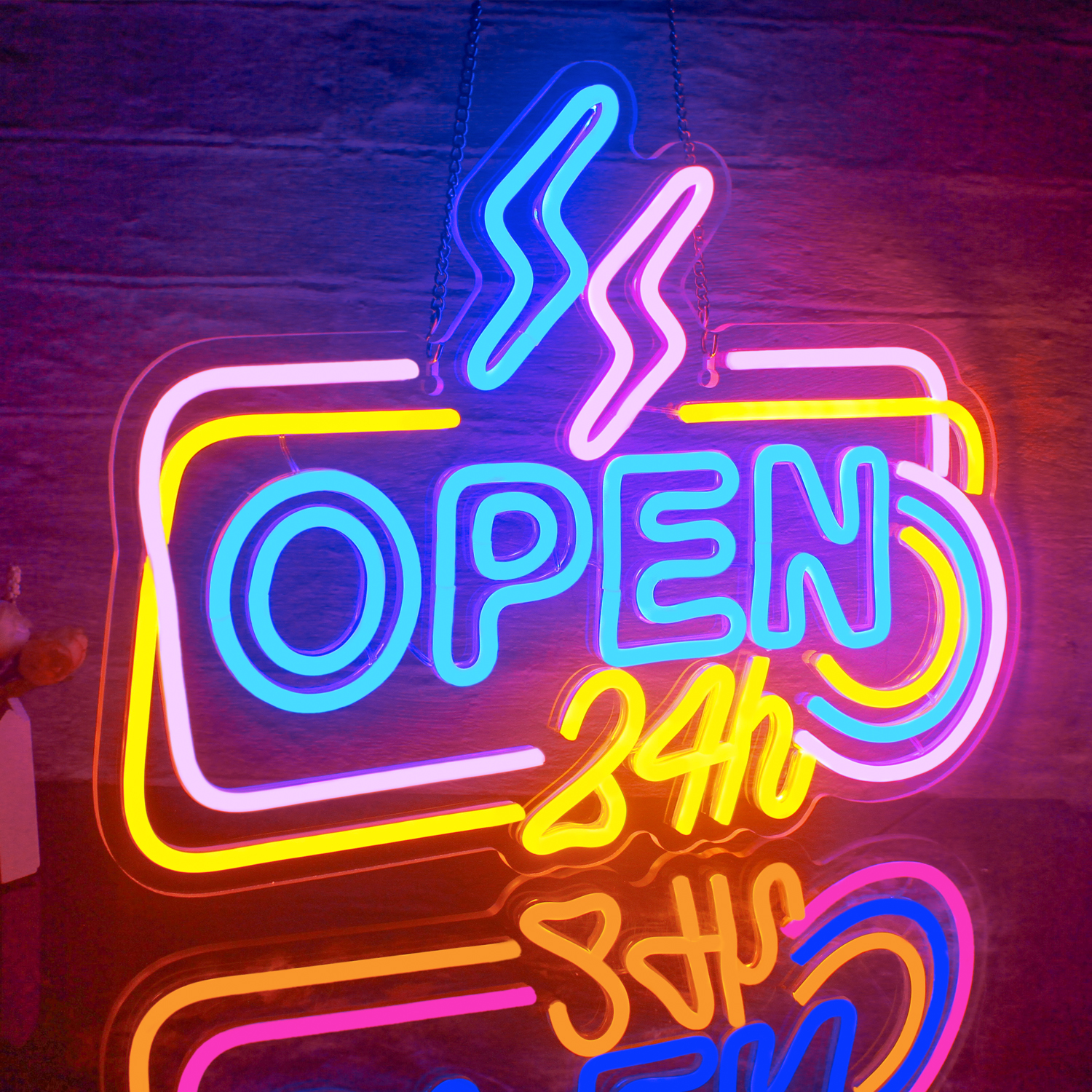 Open 24 Hours Neon Led Sign Di - огляд і ціна Decor Lighting Opening Hours