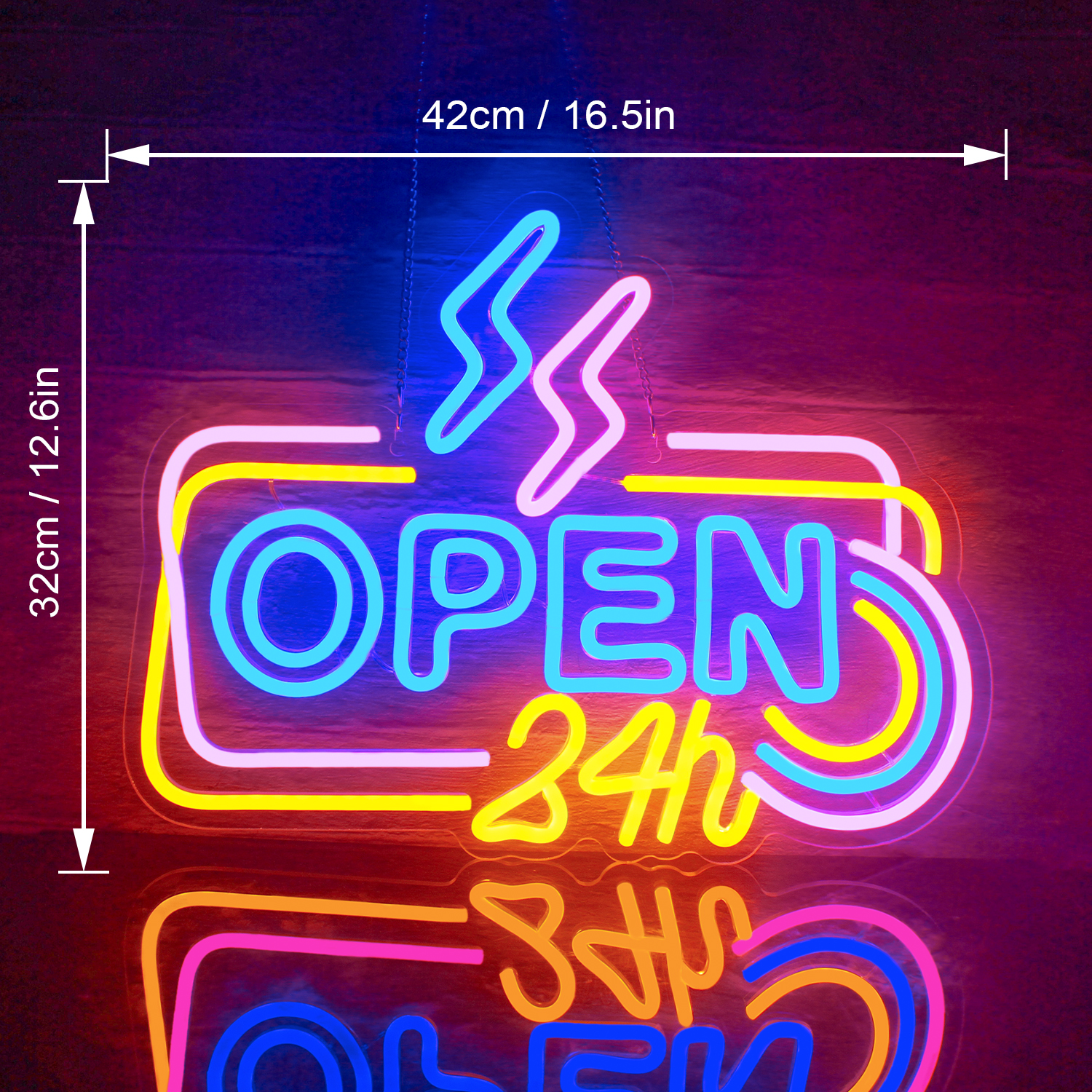Open 24 Hours Neon Led Sign Di - огляд і ціна Decor Lighting Opening Hours