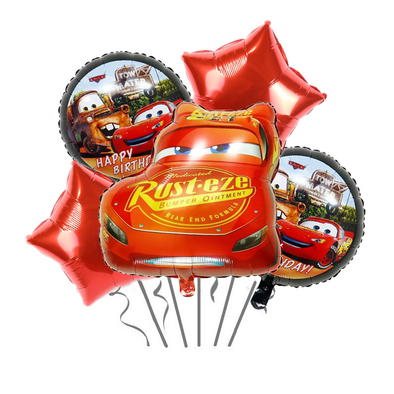 5pcs Lightning McQueen Car The - огляд і ціна Lighting Mcqueen Birthday Decor
