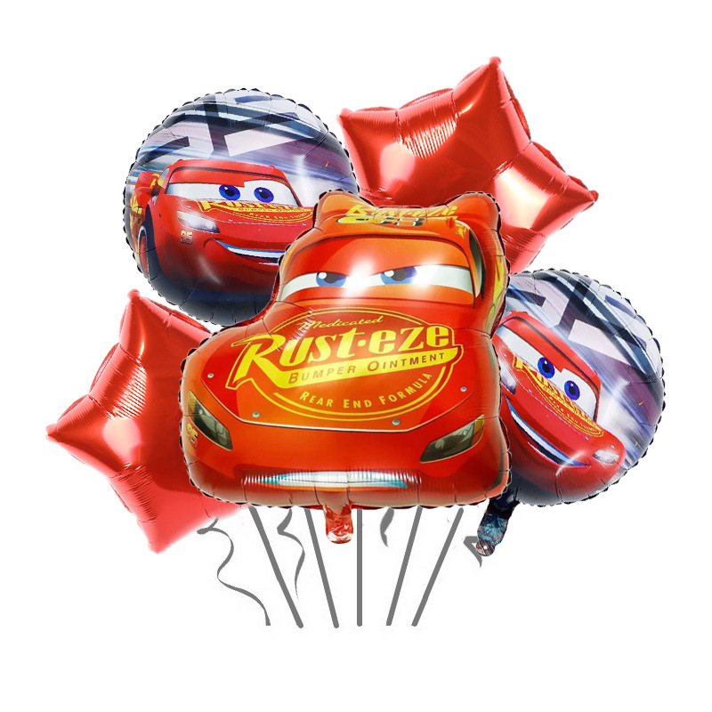 5pcs Lightning McQueen Car The - огляд і ціна Lighting Mcqueen Birthday Decor