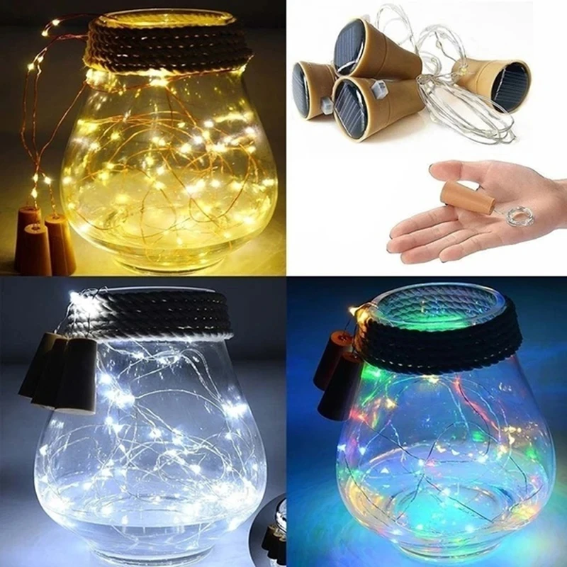 10pcs Solar Cork Wine Bottle S - огляд і ціна Decor Lighting Cork