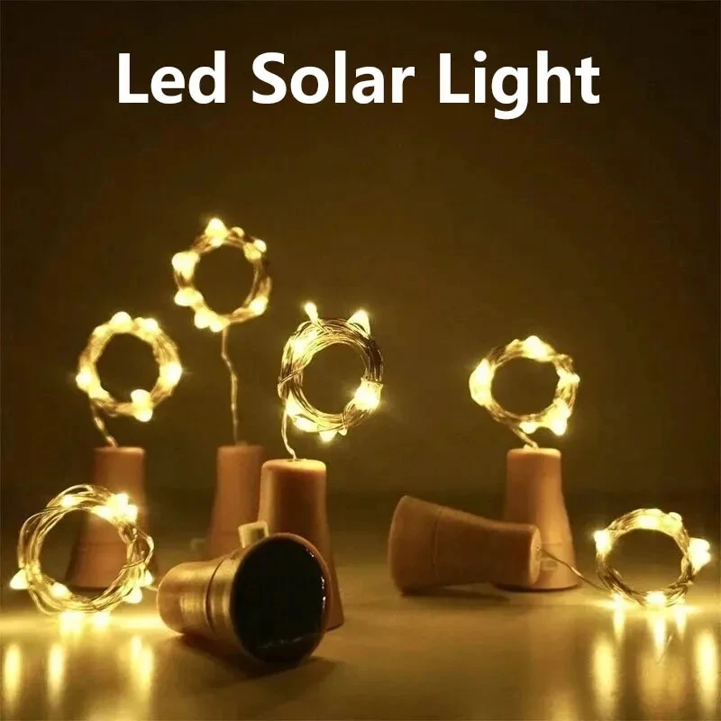 10pcs Solar Cork Wine Bottle S - огляд і ціна Decor Lighting Cork