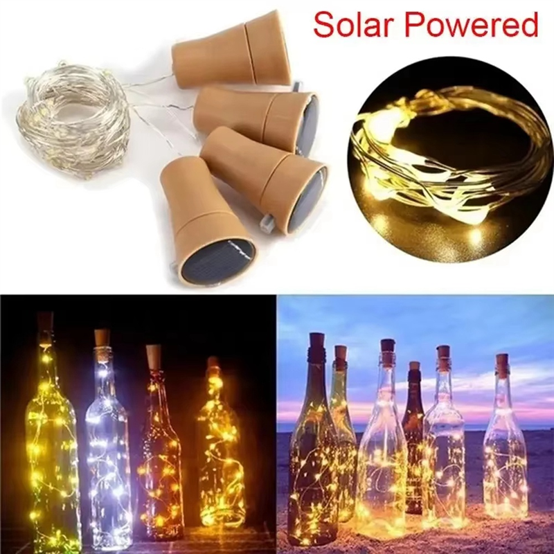 ABEZ 10Pcs Solar Wine Bottle C - огляд і ціна Decor Lighting Cork