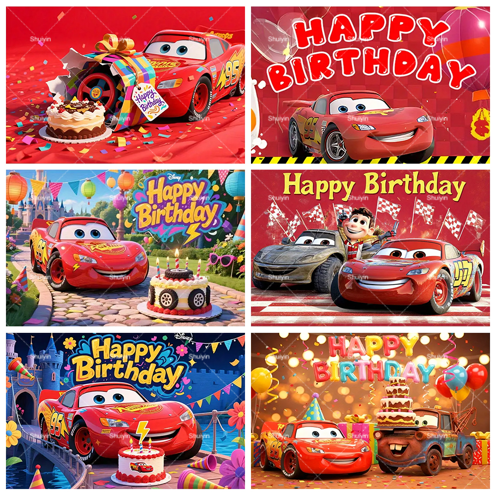 Cartoon Cars Lightning Mcqueen - огляд і ціна Lighting Mcqueen Birthday Decor