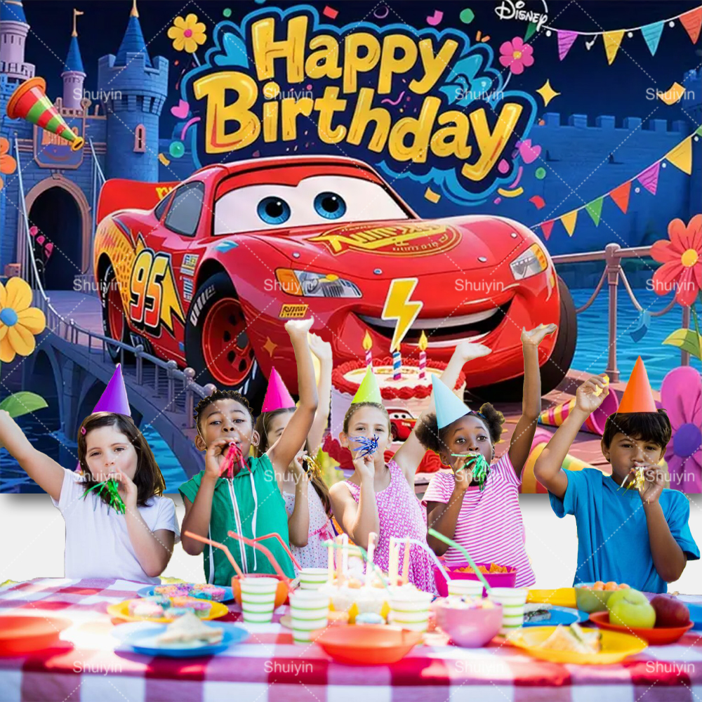 Cartoon Cars Lightning Mcqueen - огляд і ціна Lighting Mcqueen Birthday Decor