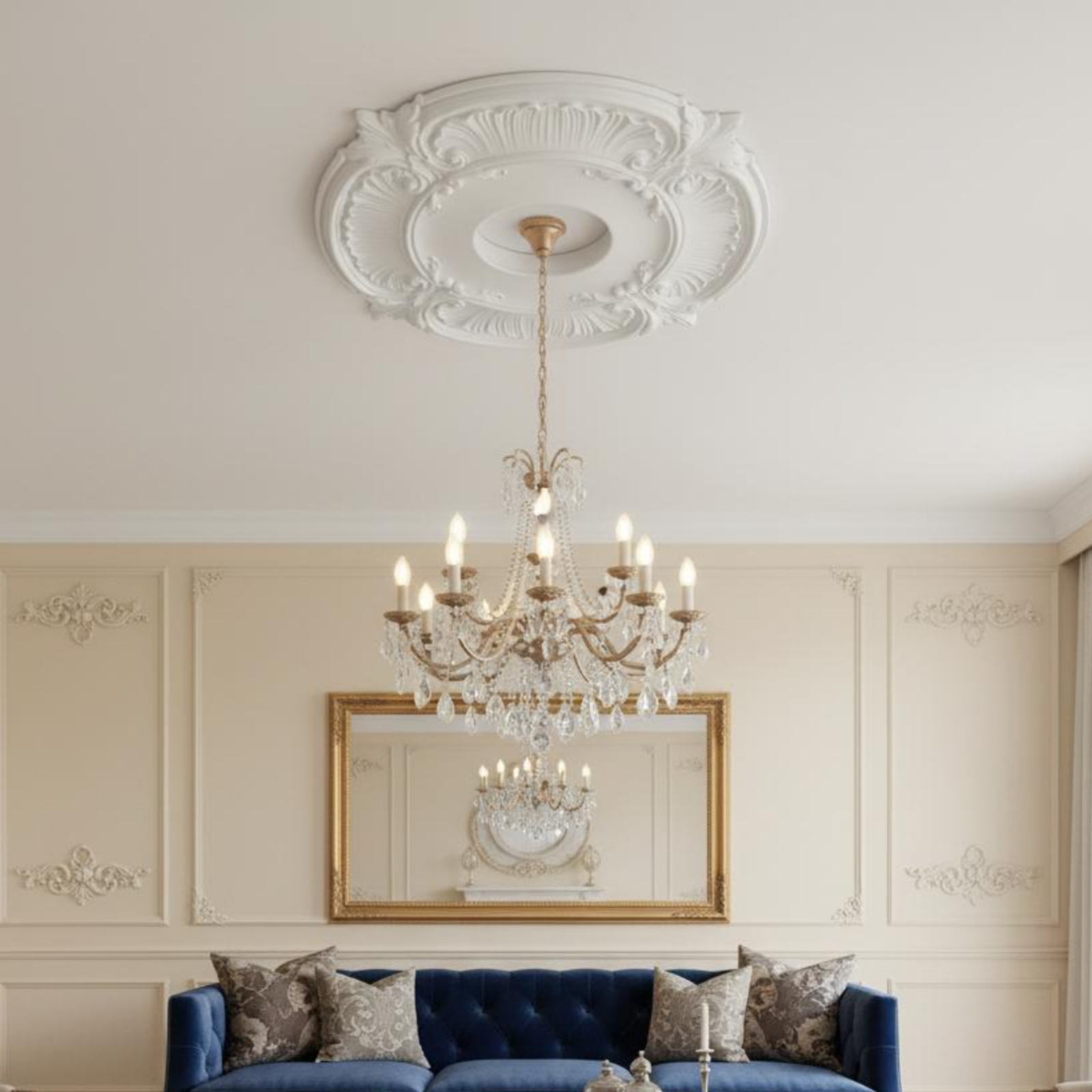Round PU Ceiling Medallion Fre - огляд і ціна Lightings Decoration