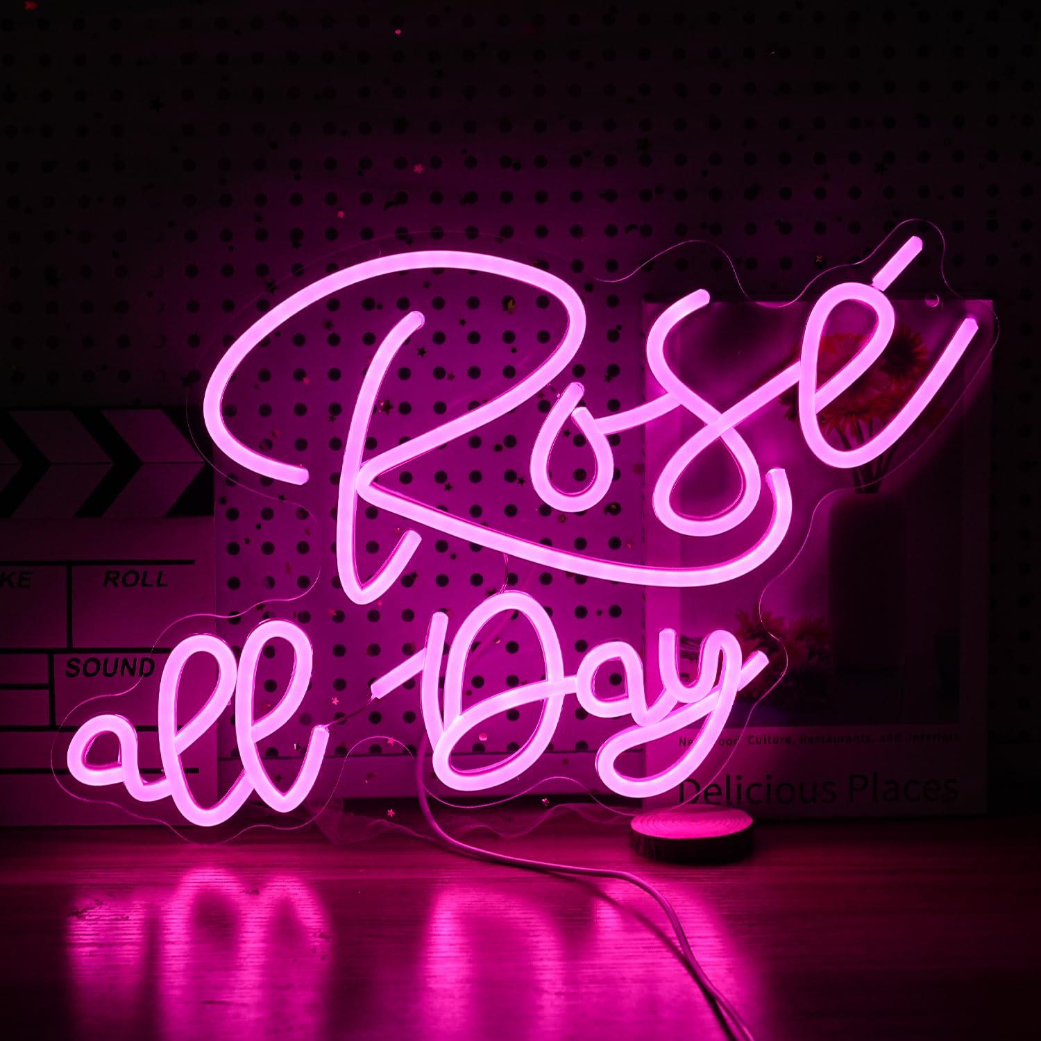 Rose All Day Neon Sign Dimmabl - огляд і ціна Lighting Decor Wedding