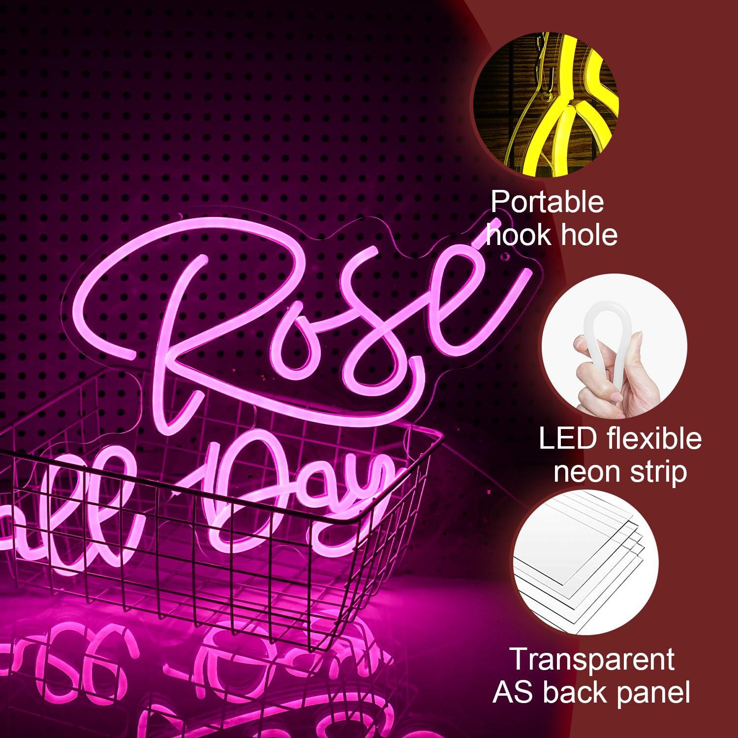 Rose All Day Neon Sign Dimmabl - огляд і ціна Lighting Decor Wedding