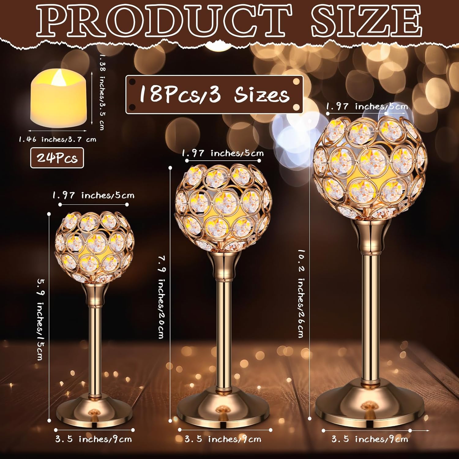 42 Pcs Crystal Candle Holders  - огляд і ціна Lighting Decor Wedding