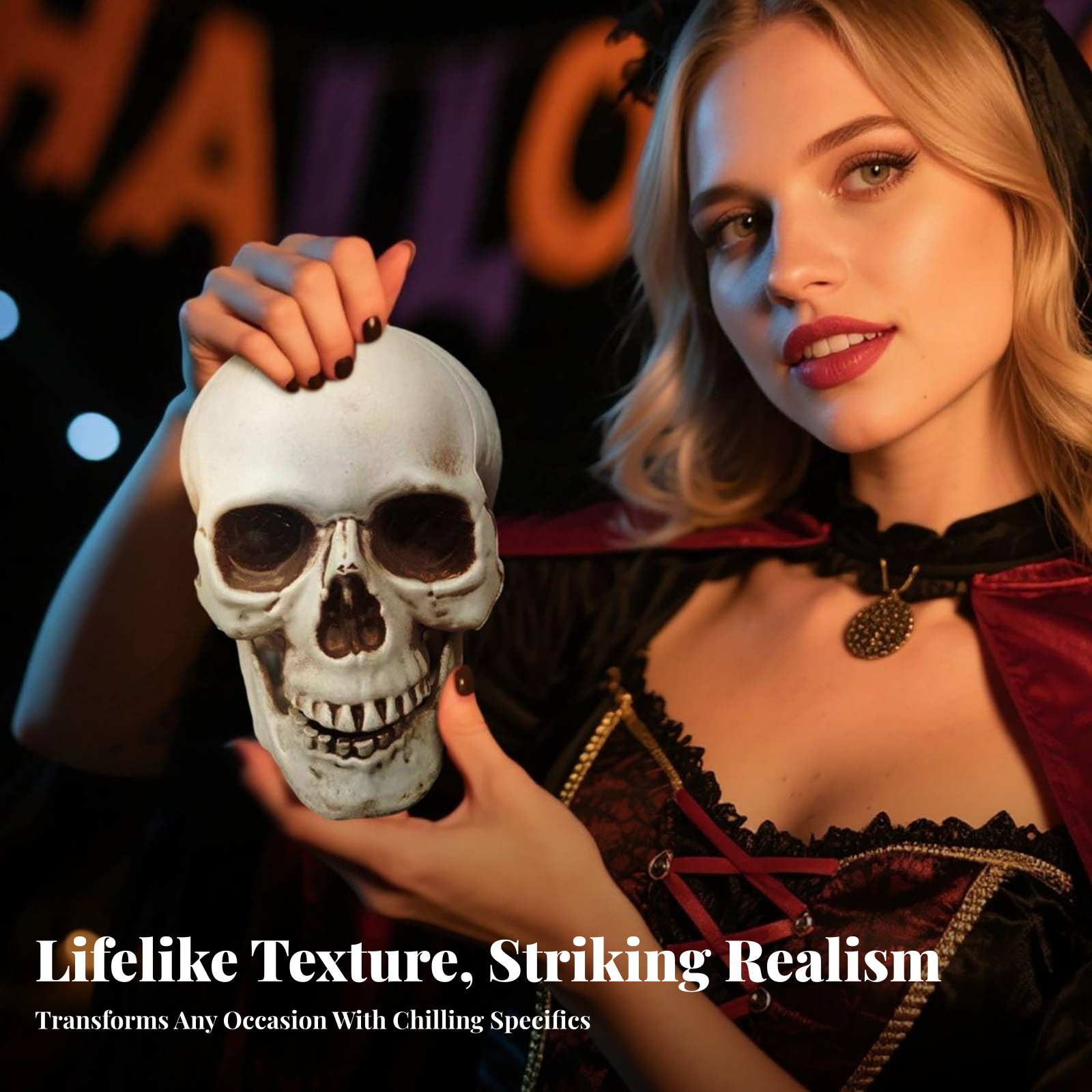 Realistic Skull Model Horror T - огляд і ціна Lightings Decoration