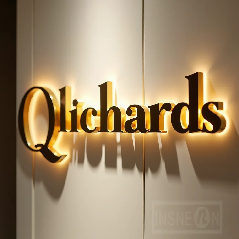 Custom Metal LED Sign Wall Log - огляд і ціна Lighting Decor Company