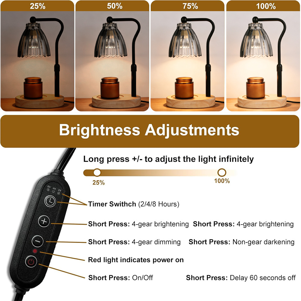 Candle Warmer Lamp with Timer  - огляд і ціна Lighting Decor Living Room