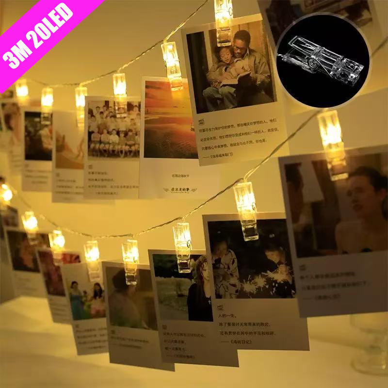3M LED String Fairy Lights Pho - огляд і ціна Lighting Room Decor Photo