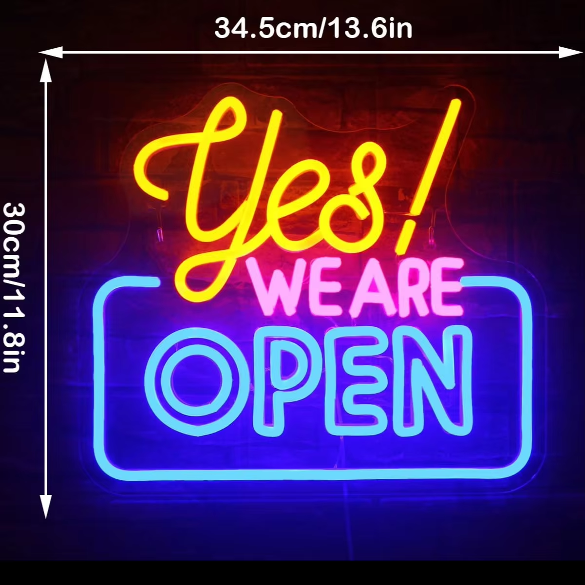 Colorful Yes We Are Open LED N - огляд і ціна Decor Lighting Opening Hours