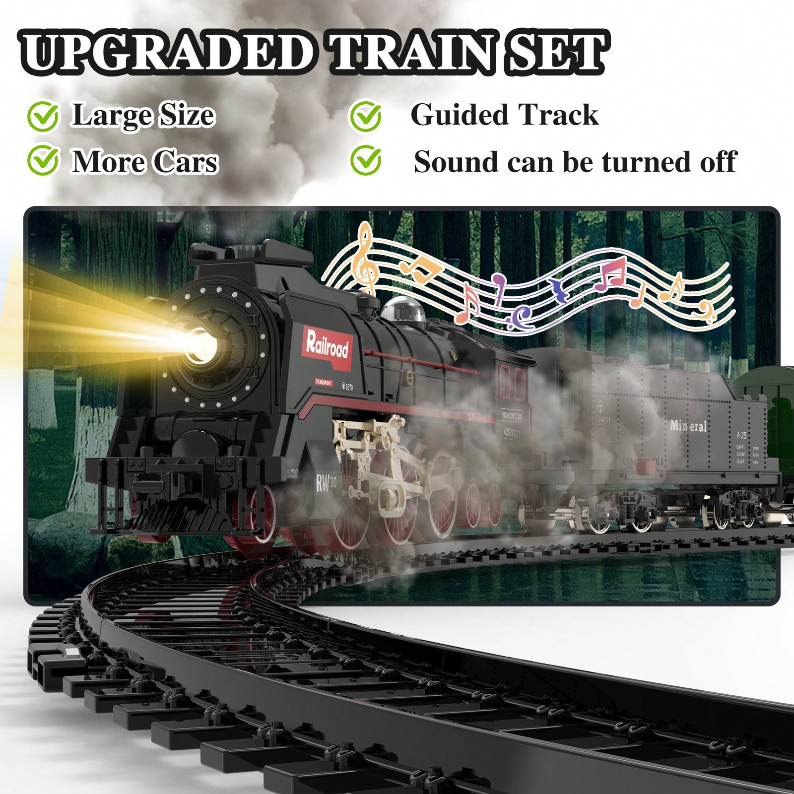 Luxury Electric Train Set with - огляд і ціна Lightings Decoration