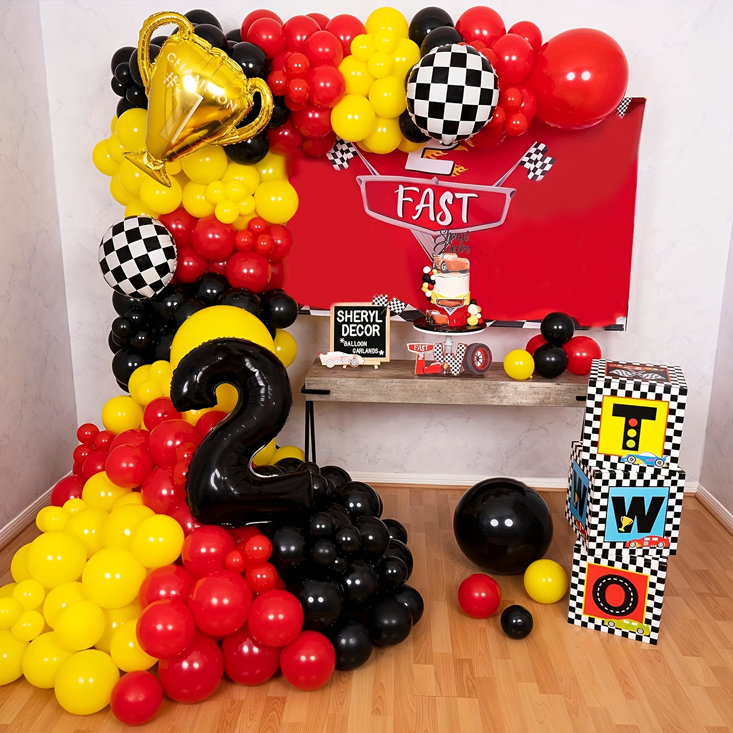 Car Garland and Arch Kit,perfe - огляд і ціна Lighting Mcqueen Birthday Decor