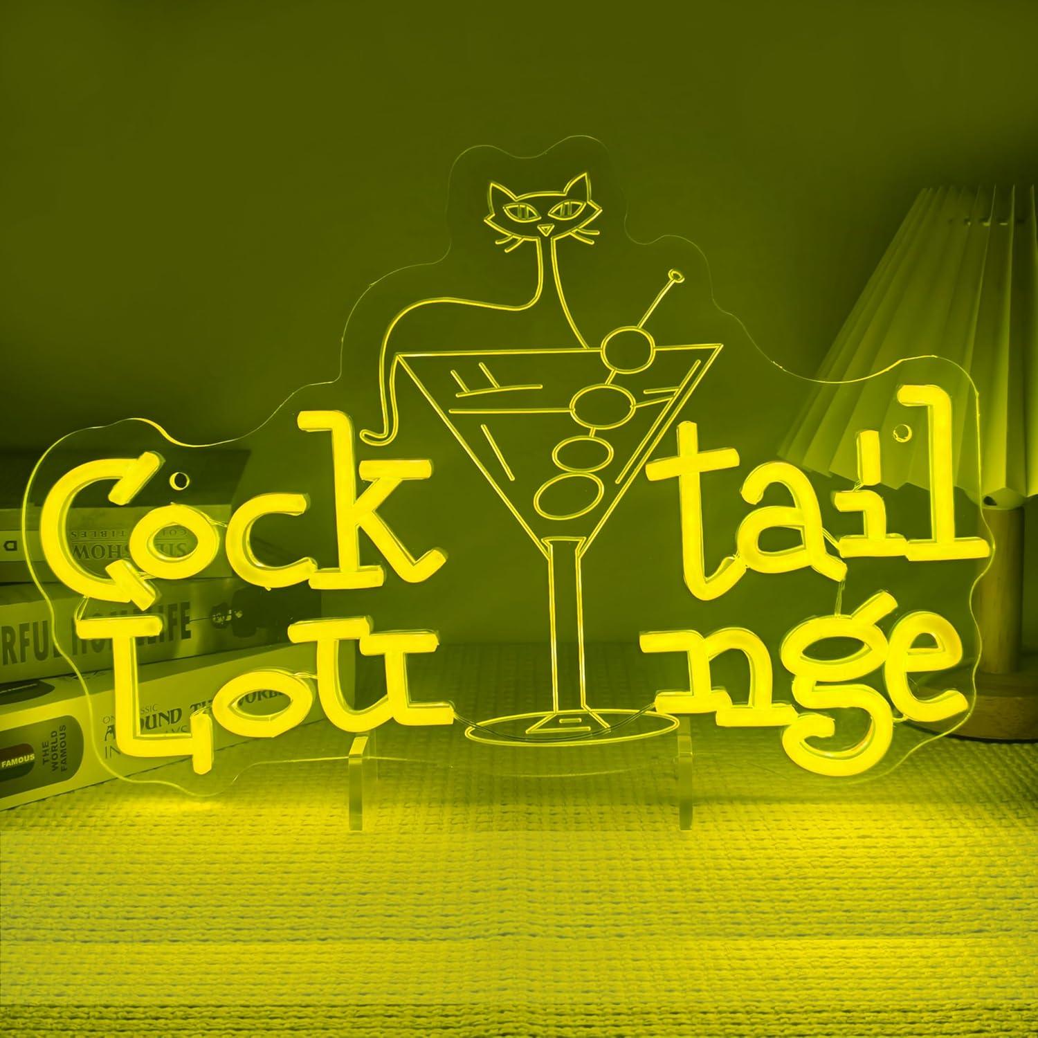 Cocktail Lounge Neon Sign Dimm - огляд і ціна Lighting Decor For Home